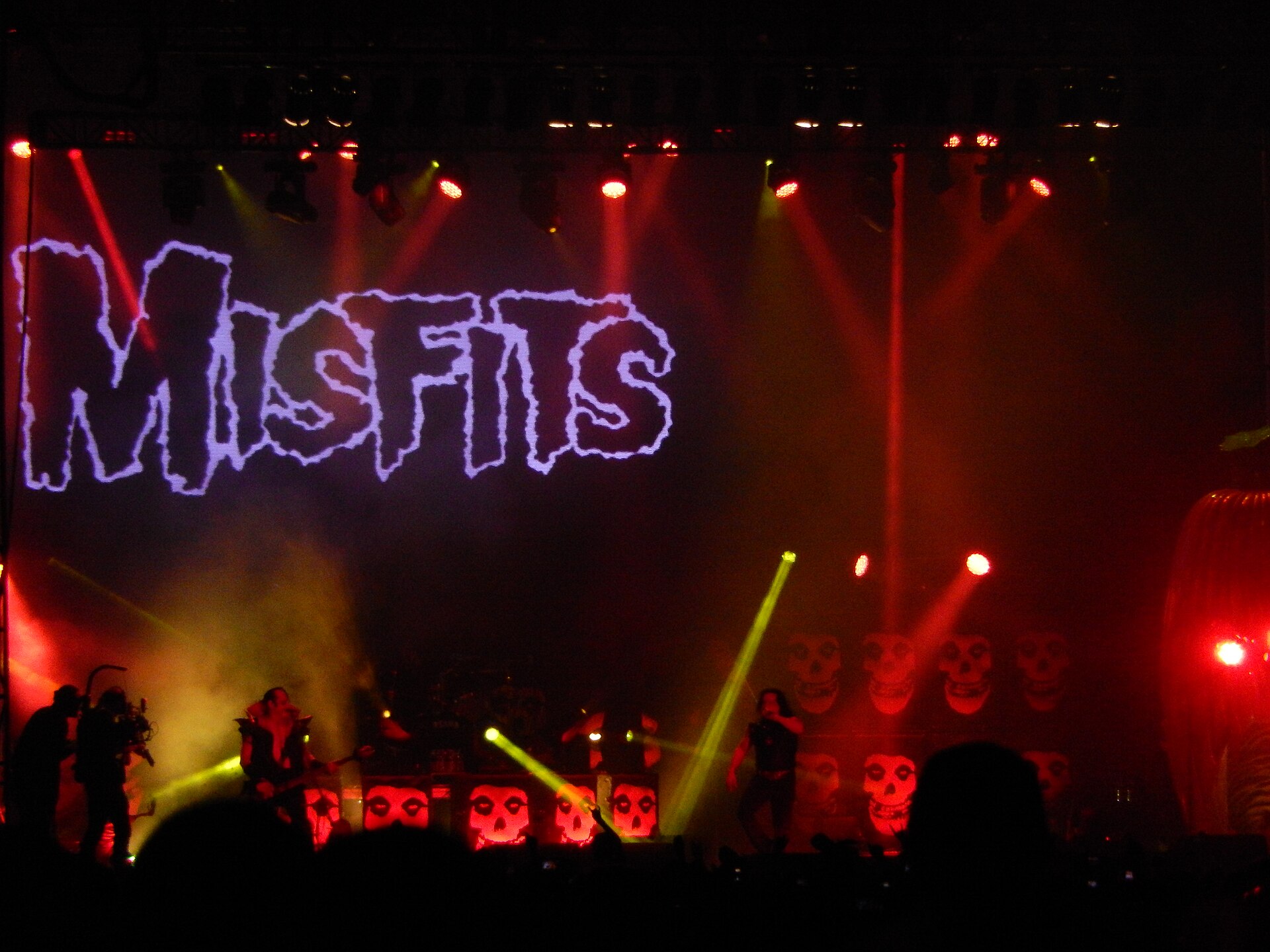 The Original Misfits แสดงสดบนเวที Riot Fest Chicago ปี 2016