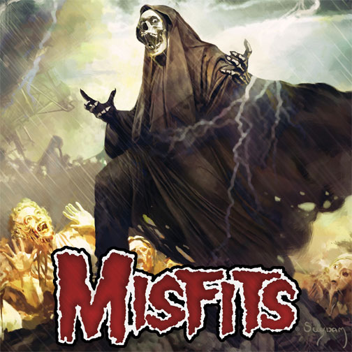 ปกอัลบั้ม The Devil's Rain ของ The Misfits